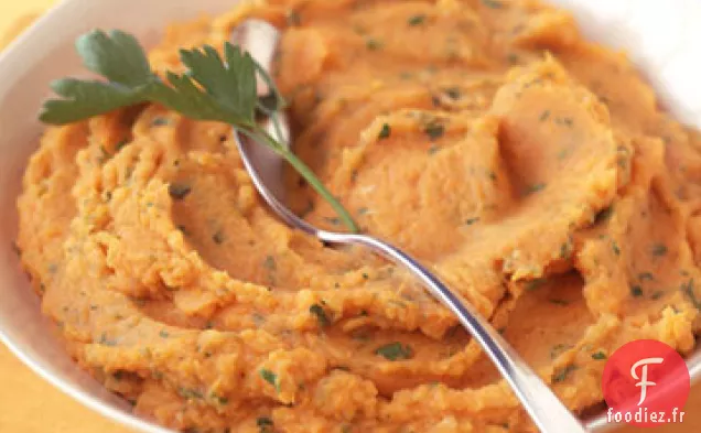 Purée de Pommes de Terre Douces et Rousses aux Herbes
