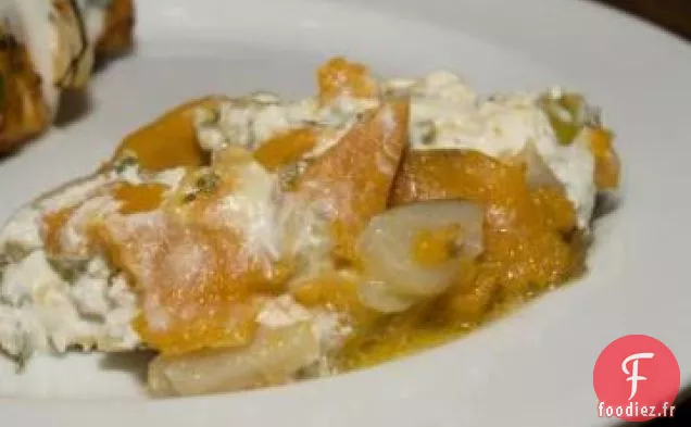 Pommes De Terre Douces et Blanches À La Crème De Coriandre