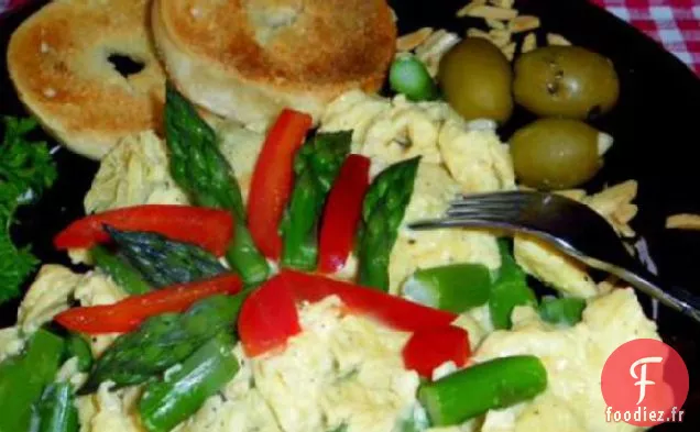 Œufs Brouillés Espagnols au Piment et aux Asperges