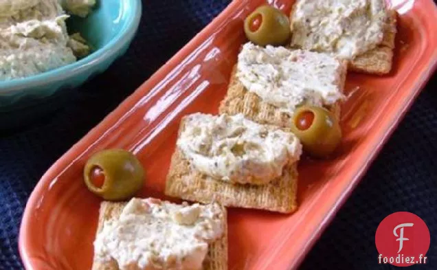 Trempette au Fromage à la Crème au Pesto