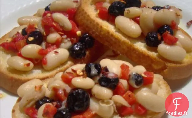 Bruschetta Rouge, Blanche et Bleue