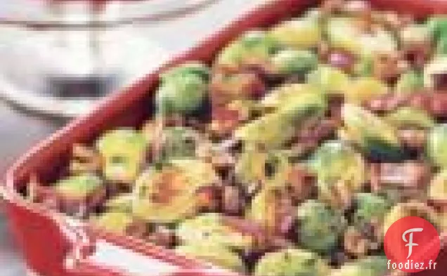 Choux De Bruxelles Rôtis Au Lard Et Aux Châtaignes