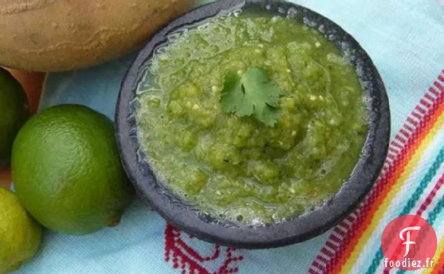 Salsa Tomatillo Verde Fumée Et Épicée Alias Green Hell!