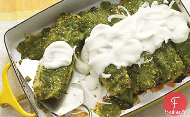 Enchiladas au Poulet Verdes