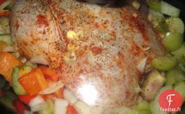 Poulet À La Mijoteuse Avec Salsa Aux Tomatillos