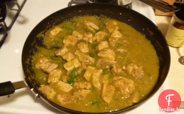Pollo Pulqueros (Ragoût de Poulet, Tomatillo et Jalapeno)