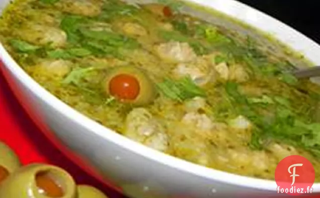 Ragoût de Boulettes de Viande et d'Olives (Albondigas Verdes)