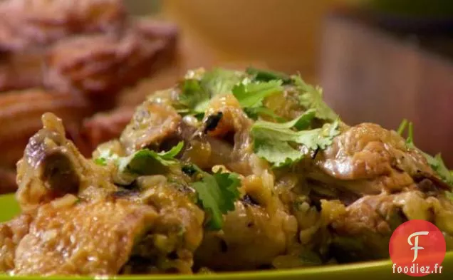 Poulet Braisé aux Tomatillos et Jalapenos