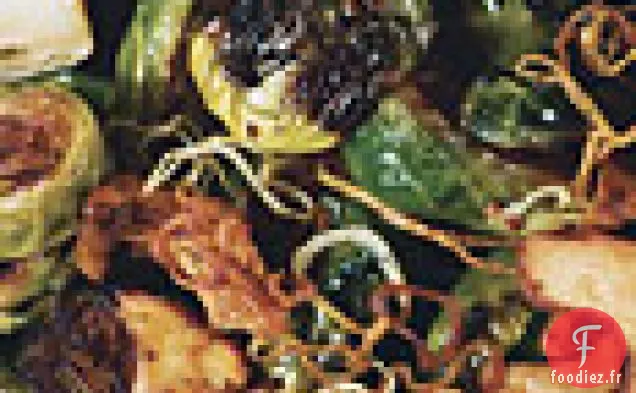 Choux de Bruxelles aux Échalotes et Champignons Sauvages