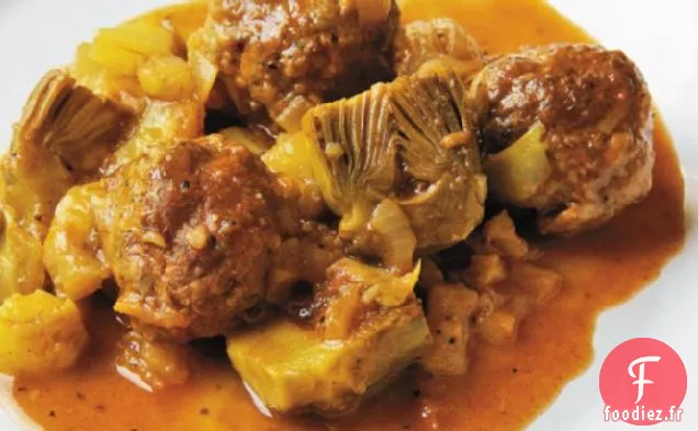 Cook the Book: Boulettes de Chèvre Braisées aux Artichauts et au Fenouil