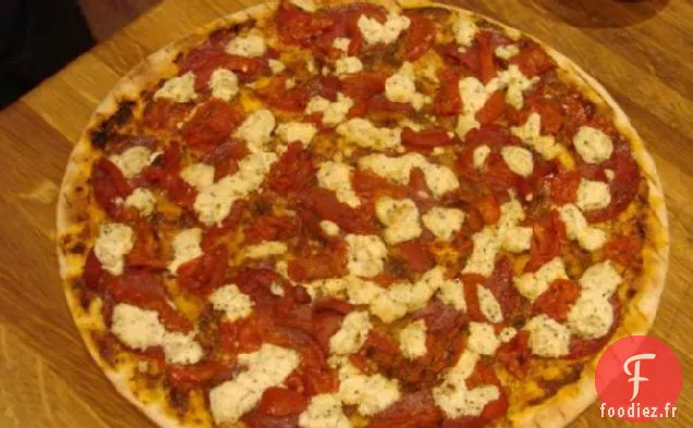 Pizza au Fromage Boursin et Tomates Séchées