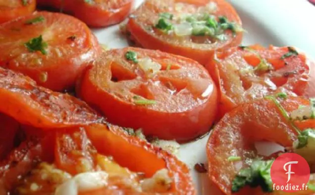 Tomates Frites À L'Ail (Banadoora Maqliya Ma' Thoom)