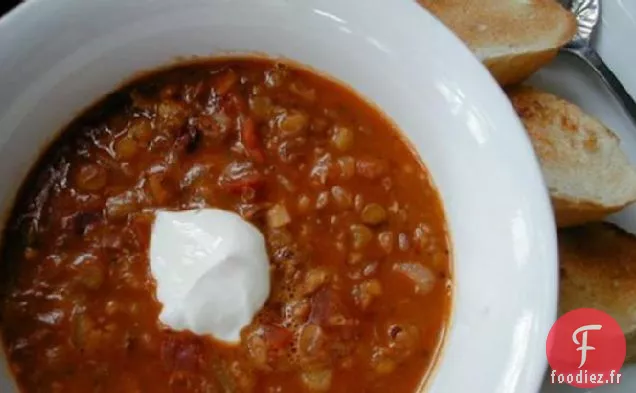 Soupe aux Lentilles et aux Tomates