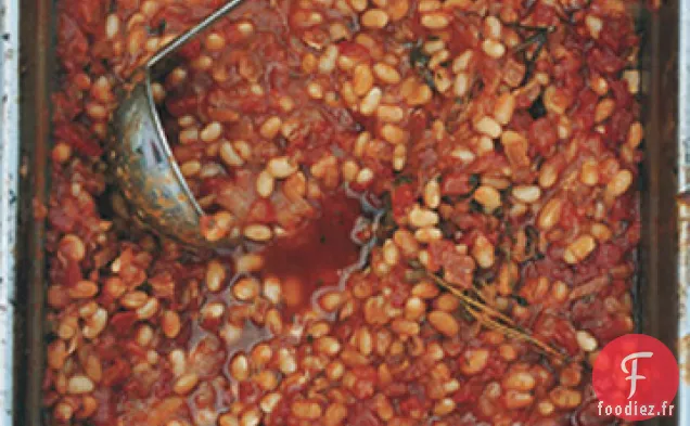 Haricots Blancs à la Tomate et aux Herbes Cuits Lentement