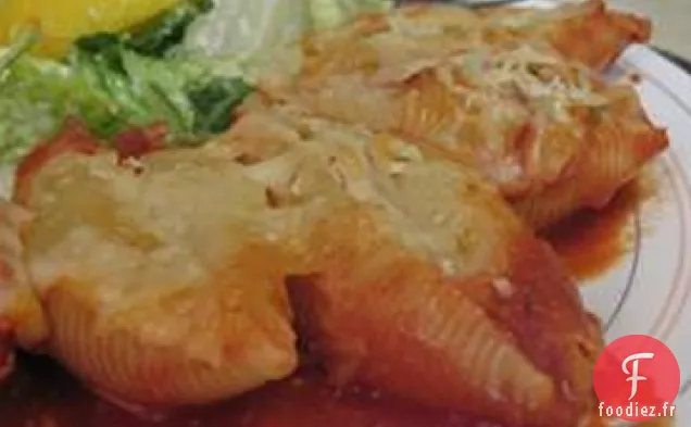 Coquilles de Pâtes Farcies au Fromage et au Bacon