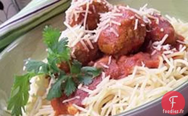 Boulettes de Poulet et Spaghettis