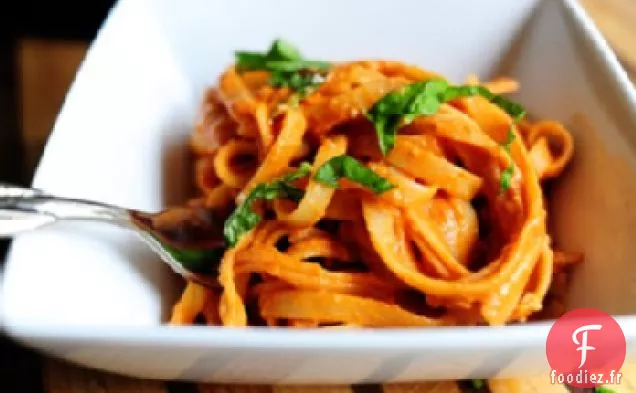 Pâtes à la Sauce à la Crème de Tomate
