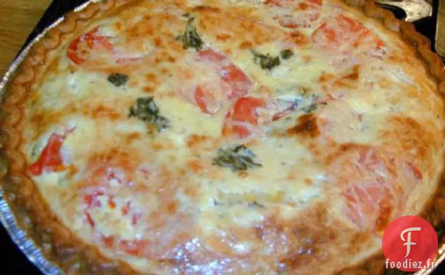 Tomate, Basilic, Tarte au Yogourt