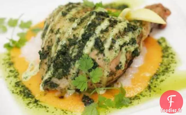 Poulet au Pesto Rouge et Artichauts