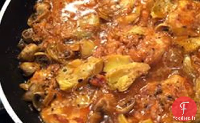 Poulet Citronné au Cœur d'Artichaut
