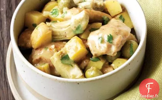 Ragoût de Poulet aux Olives et au Citron