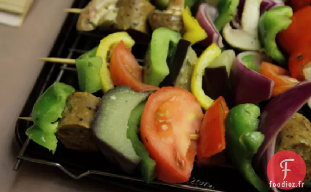 Brochettes d'Antipasto à la Saucisse