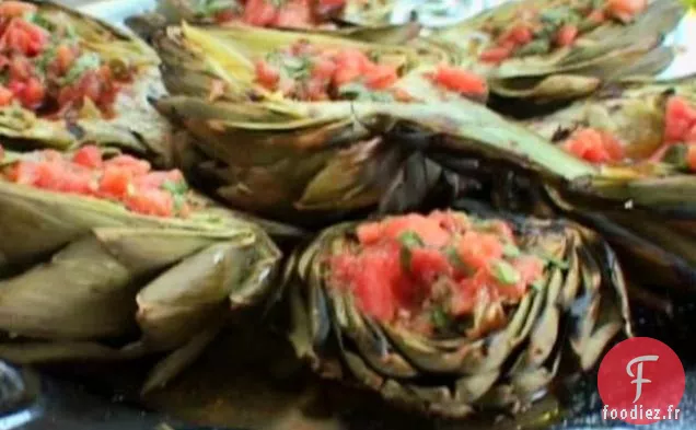 Artichaut Grillé à la Vinaigrette aux Tomates Fumées