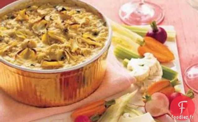 Trempette aux Olives d'Artichaut et Crudites de Fenouil