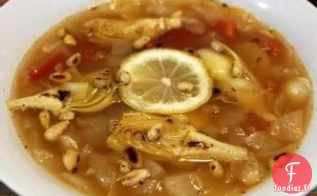Soupe aux Champignons et Artichauts