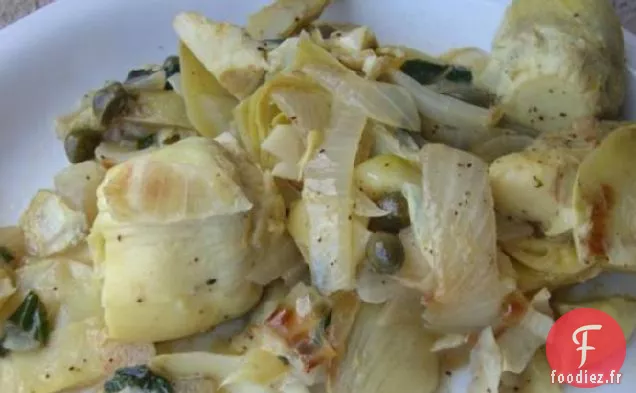 Coeurs d'Artichauts à la Sauce Citron-Persil