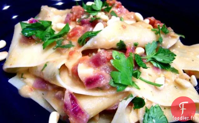 Pappardelle Aux Artichauts et Tomates Séchées