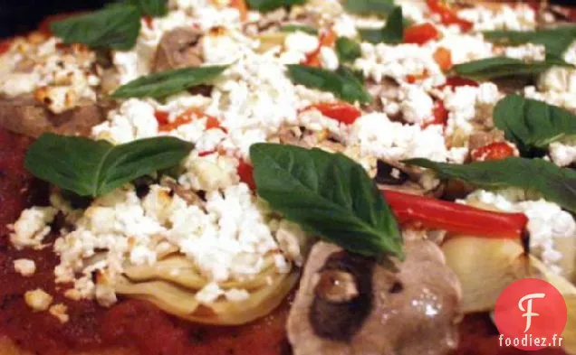 Pizza aux Tomates et Artichauts