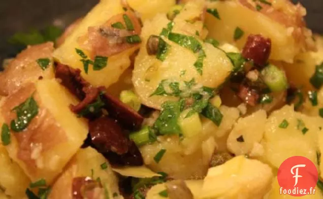 Salade de Pommes de Terre Aux Câpres, Olives Kalamata et Cœurs d'Artichauts