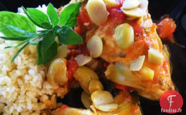 Poulet à la Sauce Tomate Artichaut