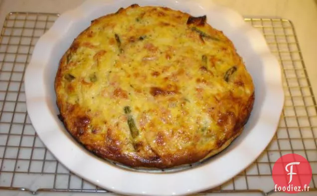 Garniture de Quiche aux Artichauts, Poireaux et Jambon
