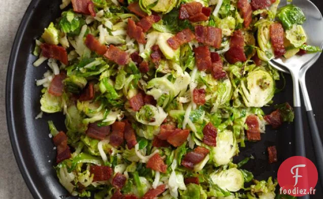 Salade de Chou de Bruxelles tiède au Bacon