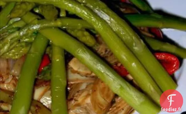 Asperges Balsamiques et Artichauts