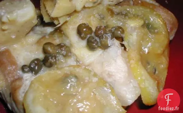 Poulet Aux Artichauts et Citrons Fondus