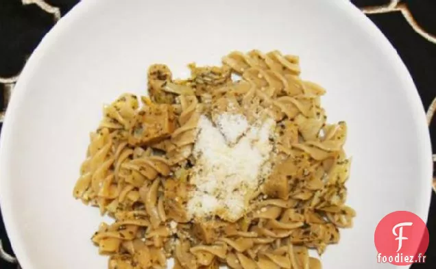 Fettuccini à l'Artichaut, au Seitan et à la Tomate Séchée au Soleil