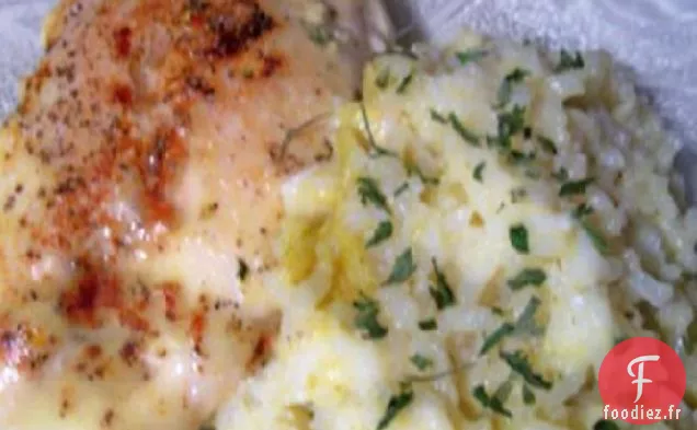 Poulet au Four avec Brocoli et Riz