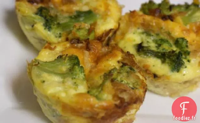 Mini Quiche au Brocoli et Fromage