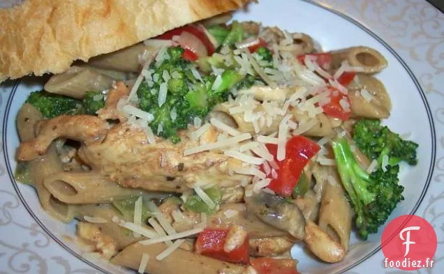Penne au Poulet Cajun Épicé