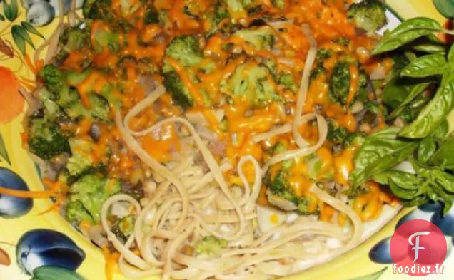 Taglietelles à la Crème de Brocoli Végétalienne