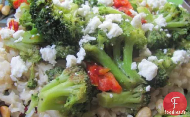 Brocoli Braisé Rapide Avec Tomates Séchées et Fromage de Chèvre