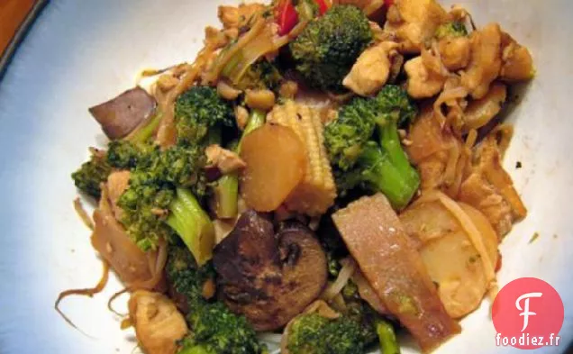 Sauté de Brocoli au poulet pour 2