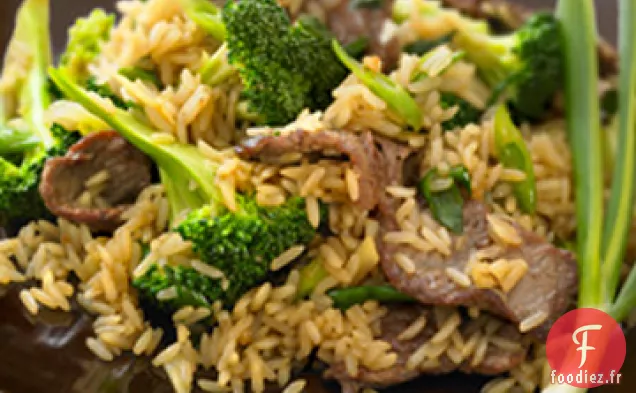 Sauté de Bœuf et Brocoli avec Riz Brun à Grains Entiers