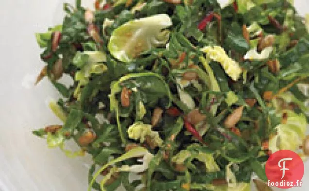 Salade De Légumes Verts D'Automne Aux Graines De Tournesol