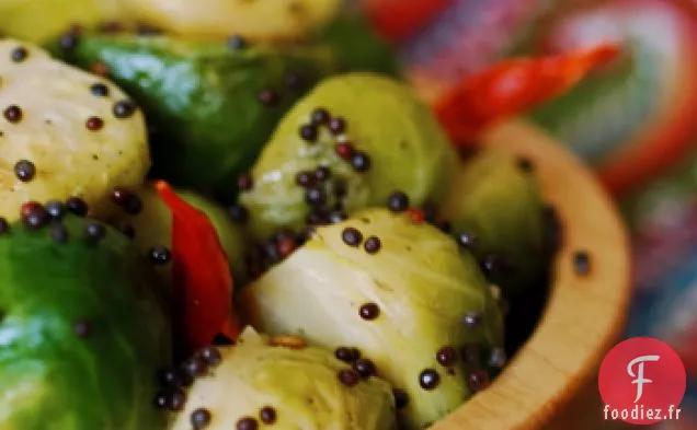 Choux de Bruxelles Baaji (Choux de Bruxelles Épicés indiens)