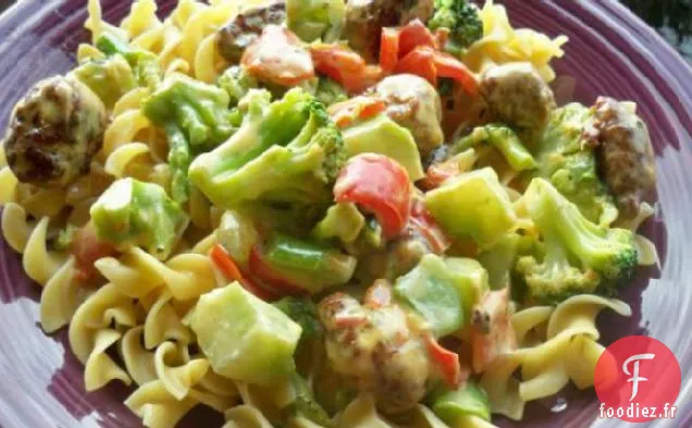 Saucisse Fumée Au Brocoli et au Fromage