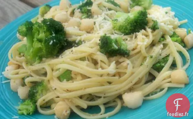 Linguine Au Brocoli et Pétoncles de Laurier